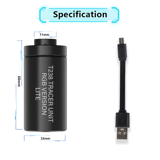 T238 Tactical RGB Tracer Lite Version Black