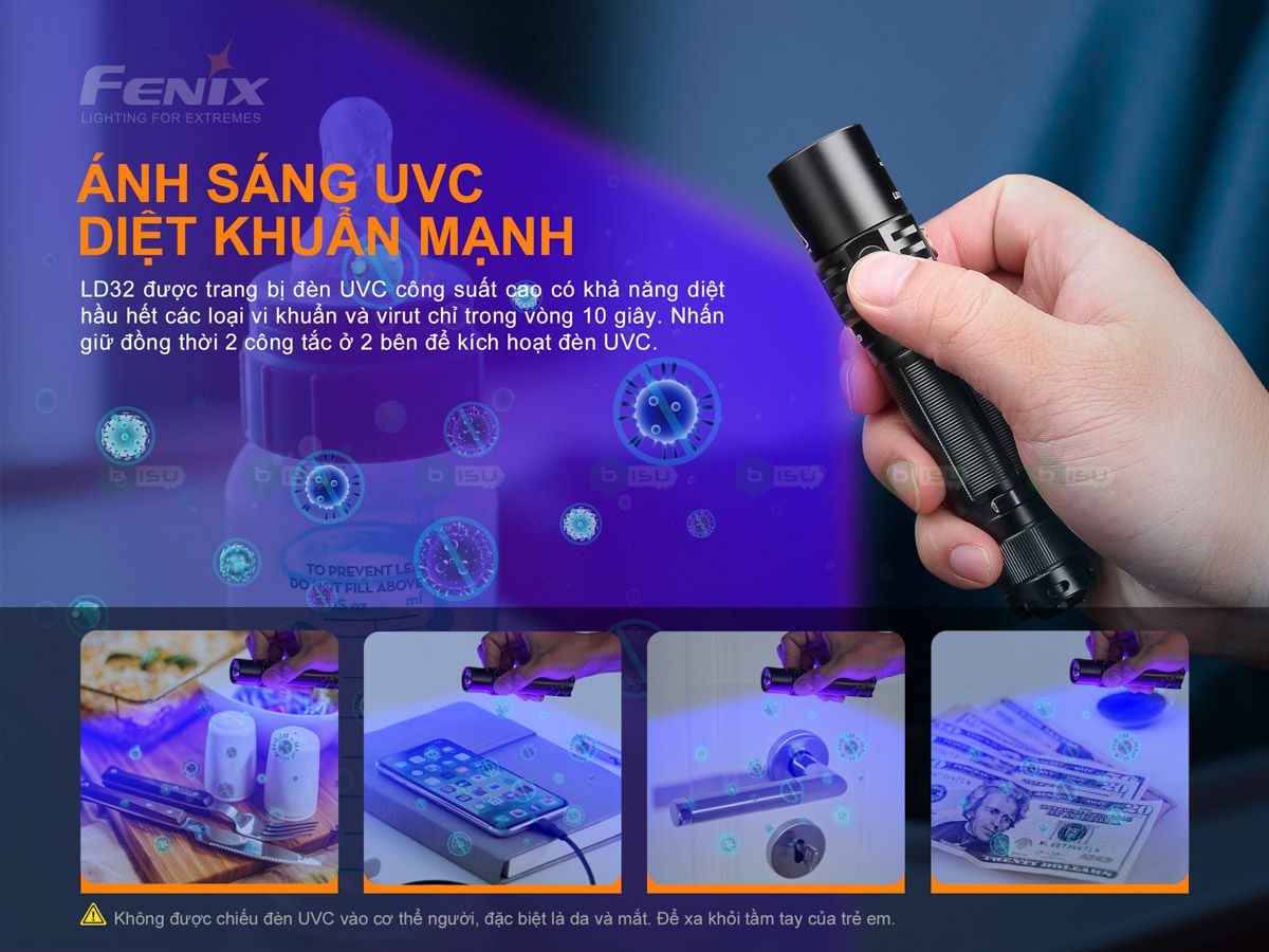 FENIX LD32 UVC DISINFECTING FLASHLIGHT