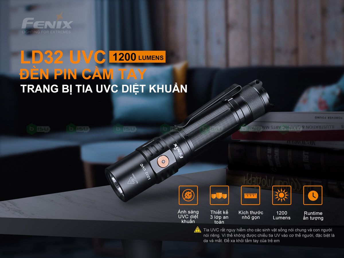 FENIX LD32 UVC DISINFECTING FLASHLIGHT