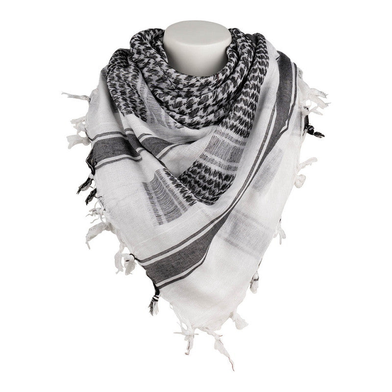 PLO scarf fine woven Black/White