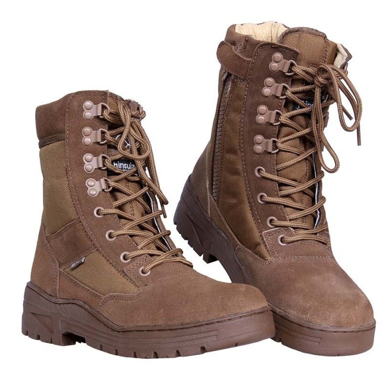 Pr. sniper boots with YKK zipper TAN 42