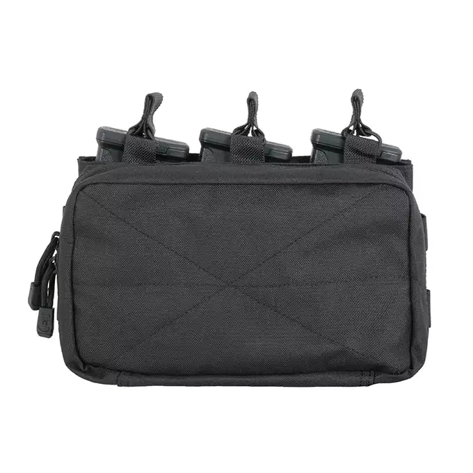 8Fields Molle Triple Rifle Mag Pouch BK