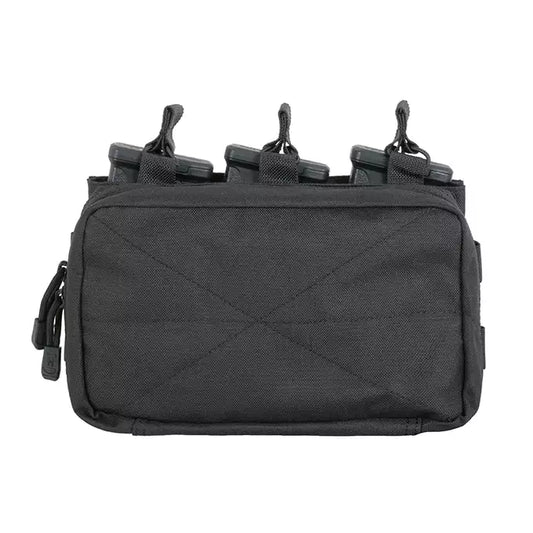 8Fields Molle Triple Rifle Mag Pouch BK