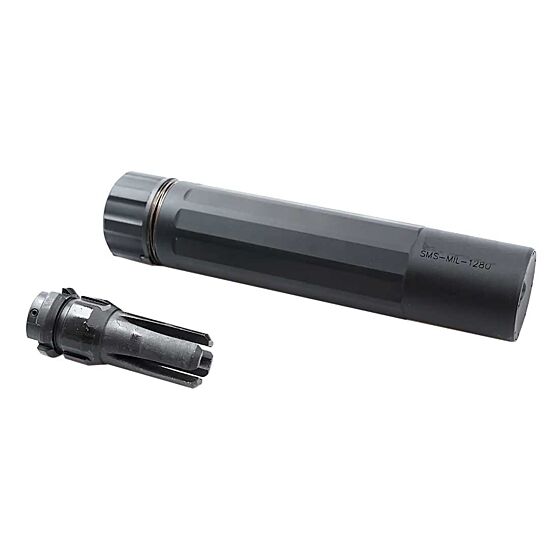 5KU DA SANDMAN-S silencer with hider for 14mm- electric gun (Black)