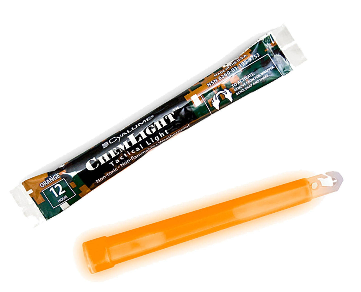 CYALUME Chemlight Lightstick 15 cm Orange 12 H