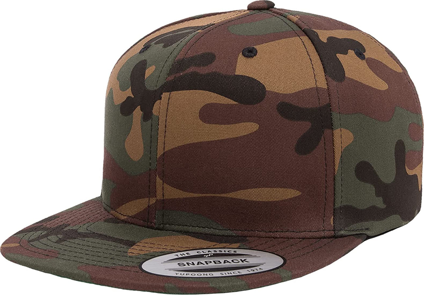 Flexfit Classic Snapback Cap - Woodland Camo