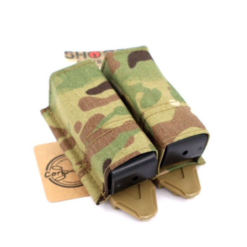 Cork Gear KYWI pistol dual mag pouch (mc)