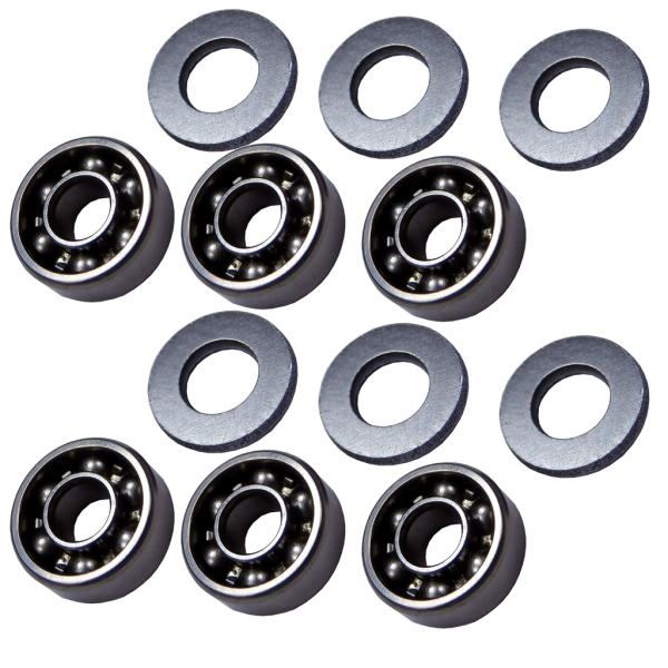 OPEN STEEL BEARINGS BUSHINGS 8 MM FOR A&K MINIMI / M60 / MK43