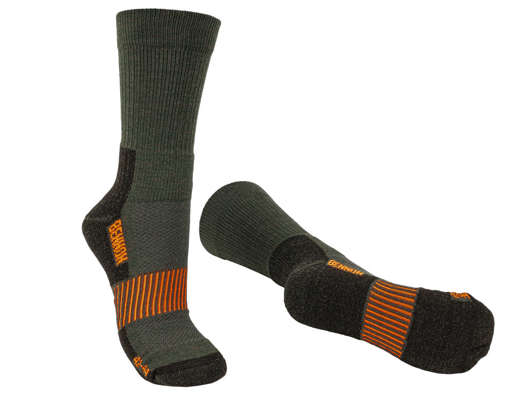 MERINO TREK socks - Green, size 39-41
