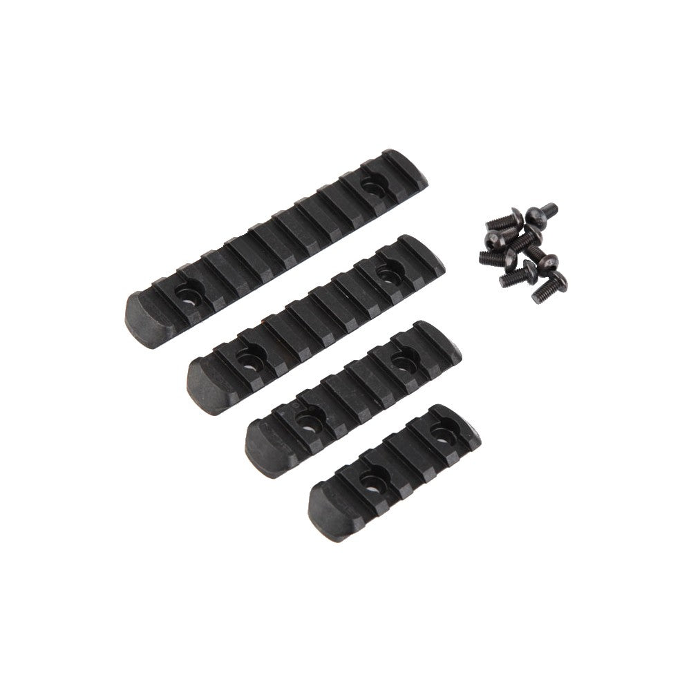 BIG DRAGON 4x 20mm STANDARD NYLON RAILS SET BLACK