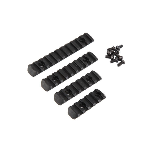 BIG DRAGON 4x 20mm STANDARD NYLON RAILS SET BLACK