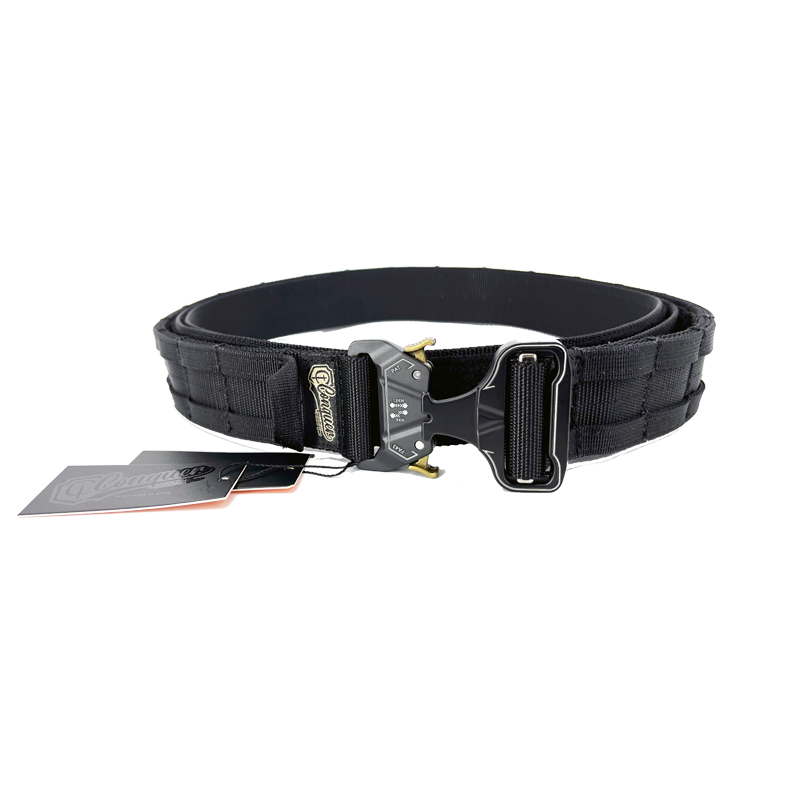 Conquer double belt 105 cm black