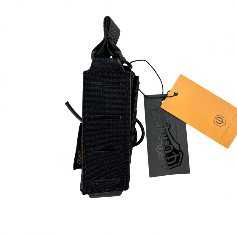 Conquer Simple Pistol mag Pouch BK