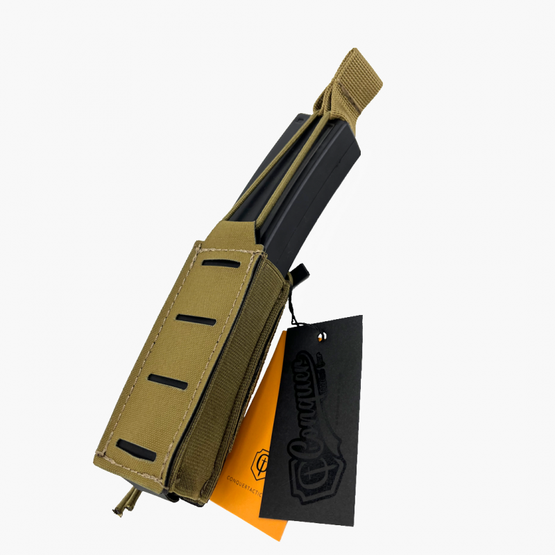 Conquer Simple Pistol mag Pouch CB