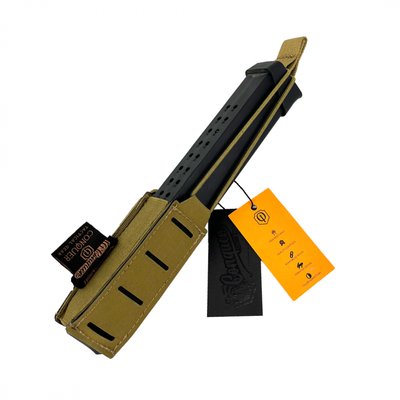 Conquer Simple Pistol mag Pouch CB