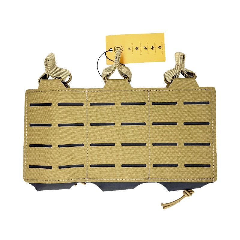 Conquer Triple Rifle Mag Pouch Tan
