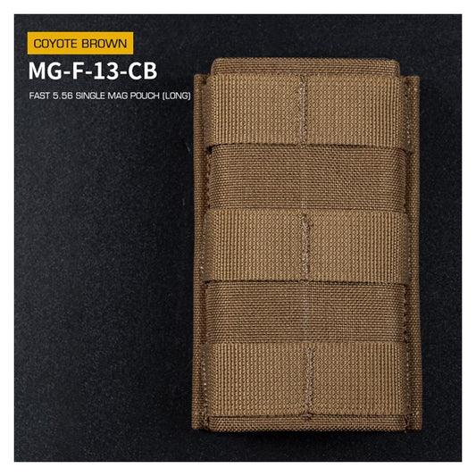FAST Type Single 5.56 Magazine Pouch (Long) - Coyote
