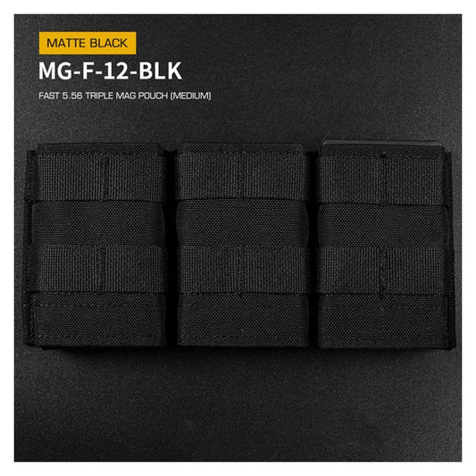 FAST Type Triple 5.56 Magazine Pouch (Medium) - Black