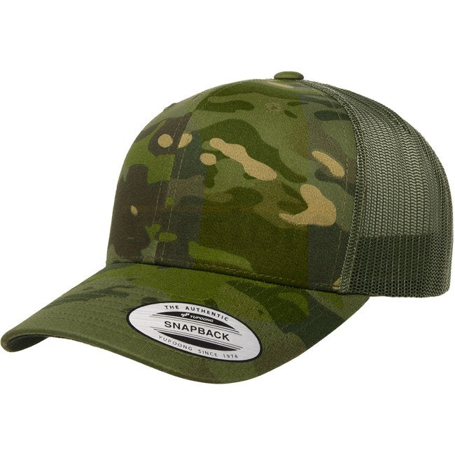 Flexfit Multicam Retro Trucker Snapback Cap - MulticamTropic