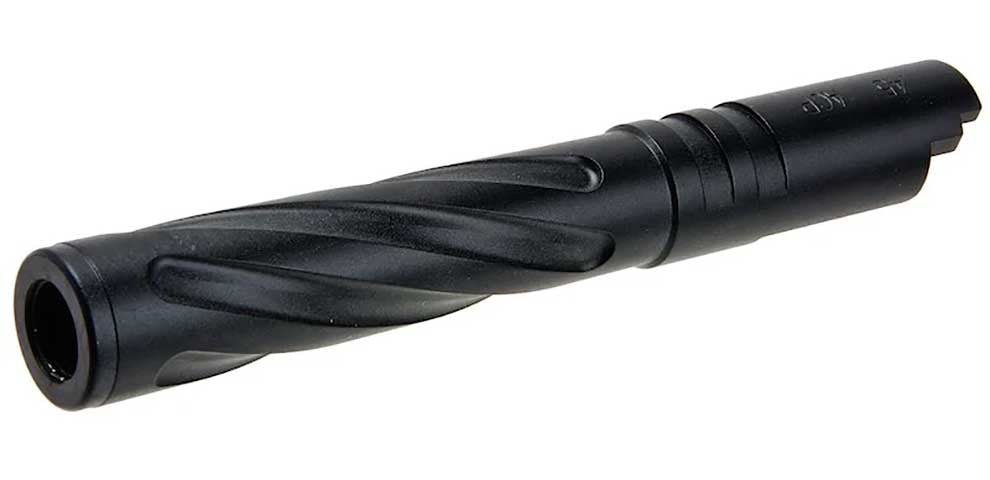 5KU TORNADO 5"" aluminum outer barrel for Hi Capa gas pistol (gloss black)