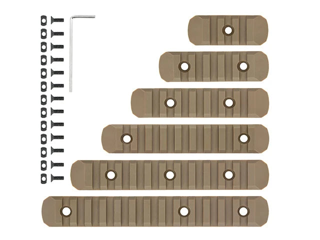 MP Keymod & m-Lok Polymer Rail Set 6 DE