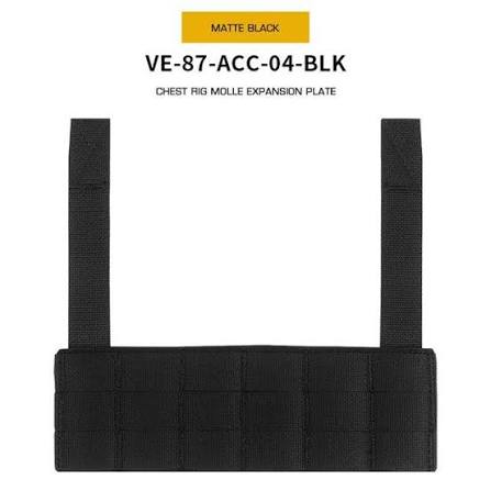 Chest Rig Molle Expansion panel - Black