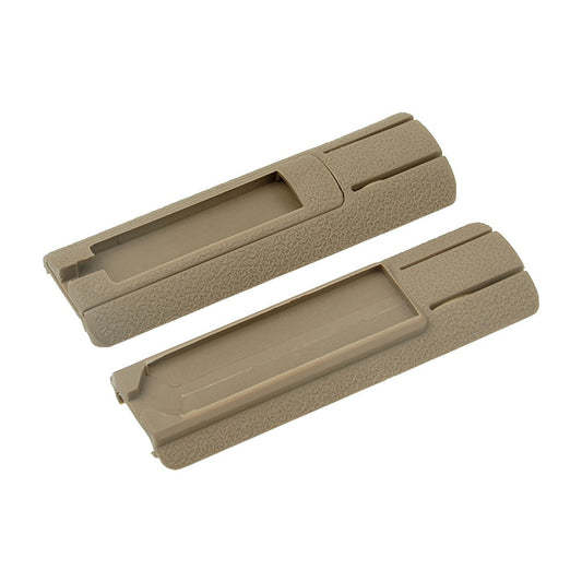 MP RAIL COVER WITH REMOTE CONTROL POCKET FOR 20MM RAILS 2 PIECES SET DARK EARTHM RAILS 2 PIECES SET Black (Copy)