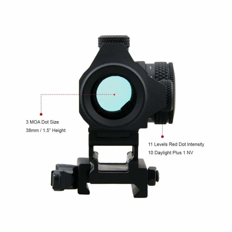 Red Dot Vector Maverick 1x22 GenII QD Mount Black