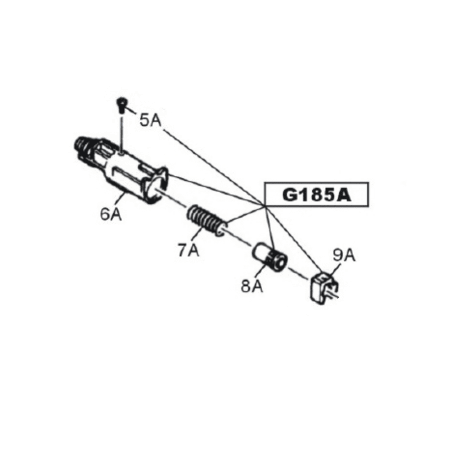 HFC Nozzle for pistol G17 HG-184-9 G185A G-186-W85-3