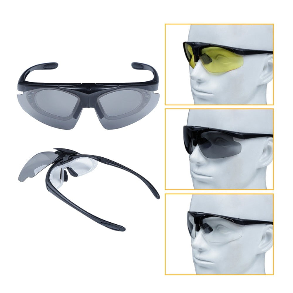 WOSPORT SHOOTING GLASSES BLACK FRAME