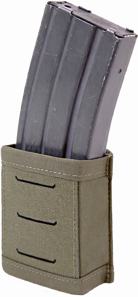 Warrior Laser Cut Single Snap Mag Pouch 5.56mm Short Ranger Green