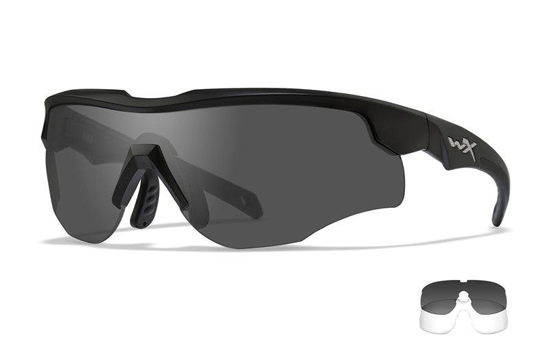 Wiley X Rogue Grey Clear Matte Black Frame - ContractorHouse