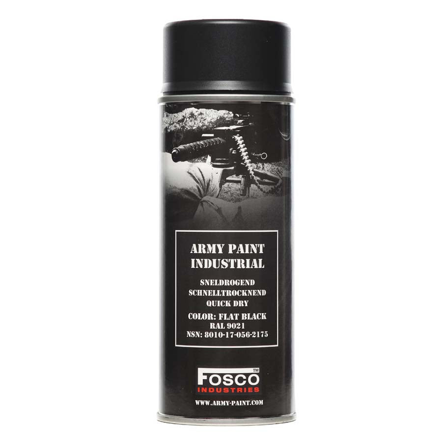 Matte Spray Army Paint 400 ml Black RAL9021