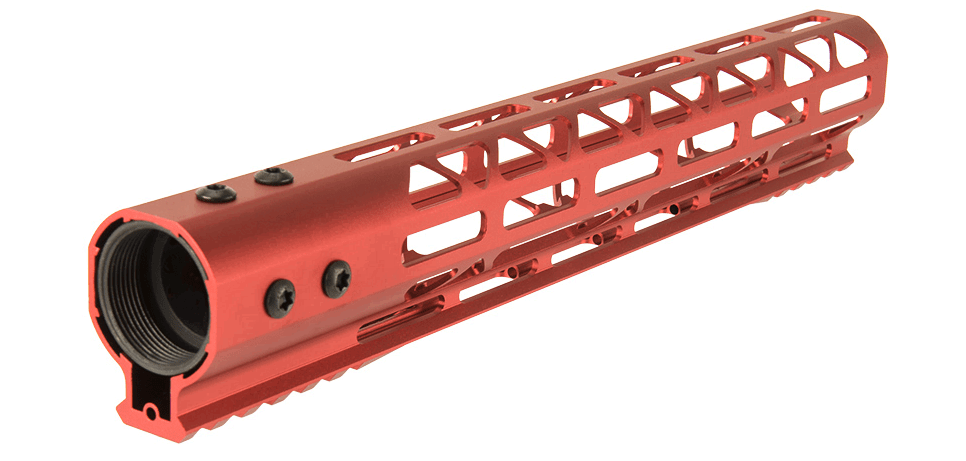 Aluminium Speed Skeleton M-LOK 12' hand guard Red