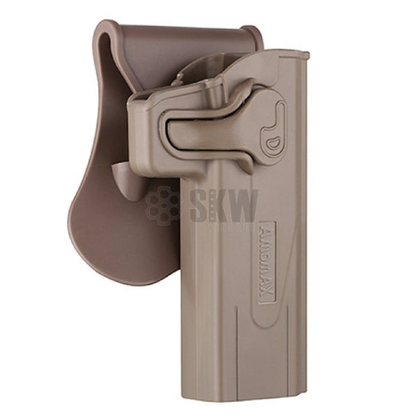 Coldre Pistola Rigido Amomax HI CAPA TAN