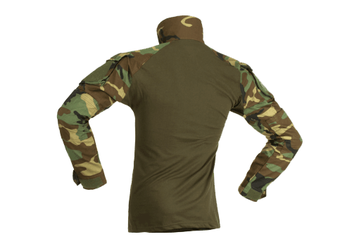 Invader Gear Combat Shirt Woodland - ContractorHouse