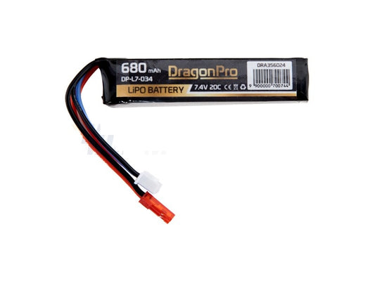 Dragonpro DP-L7-034 7.4V 680 MAH 20C Lipo 74x17x12MM