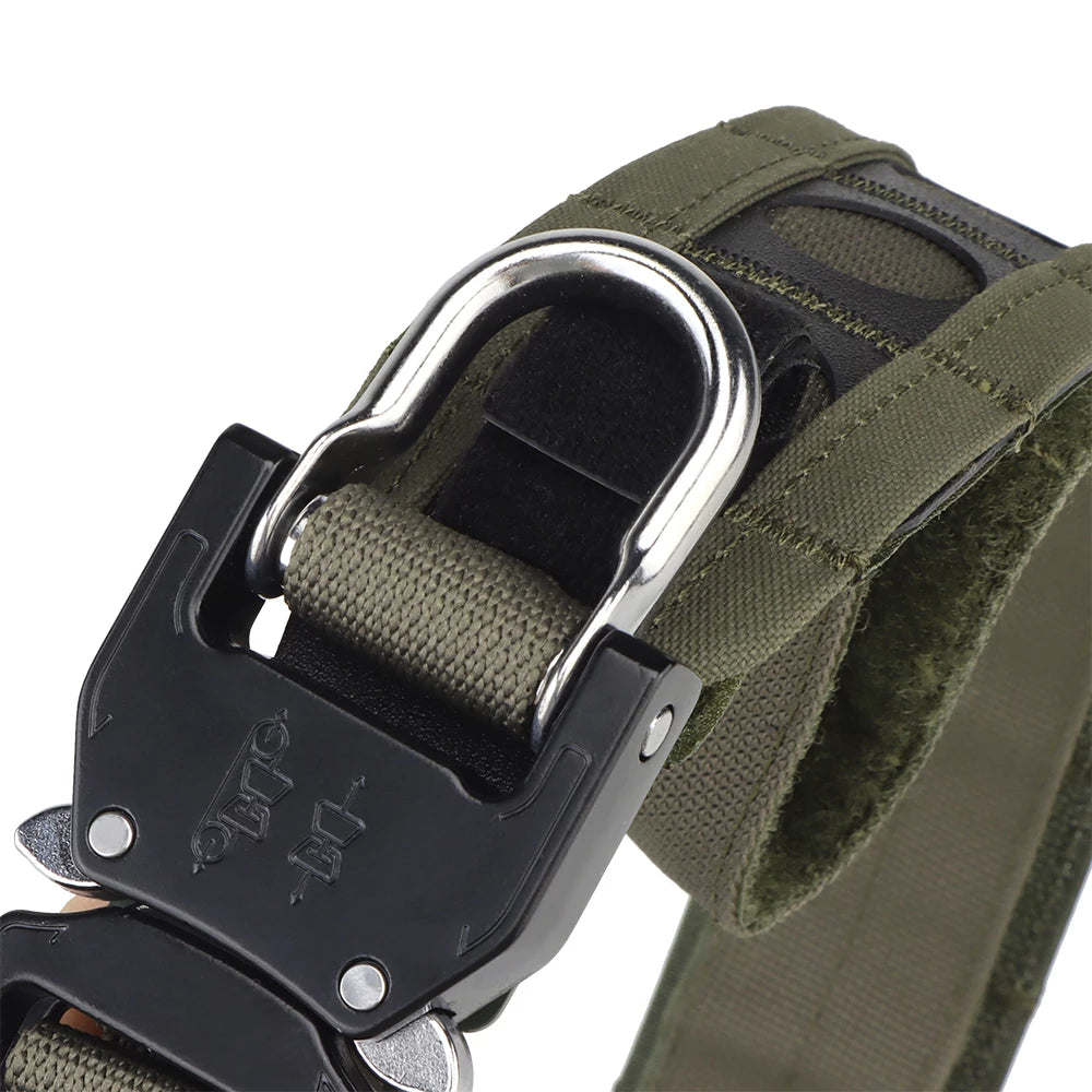 Ferro Style Airsoft Bison Tactical Belt Two Layer Quick Detach Metal Buckle Lightweight Molle Waist Belt Black