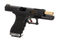 G-Force 17 BK Gold Barrel Metal Version GBB