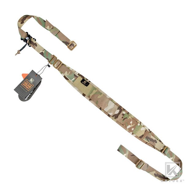 Ferro Style Airsoft 2 Point Sling 2.25" Removable Padded Rapid Adjust Slingster Quick Pull Tab Rifle Accessories Multicam