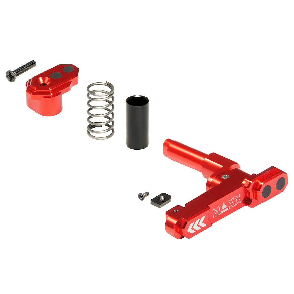 Maxx Model CNC Aluminum Advanced Magazine Release Style B Red