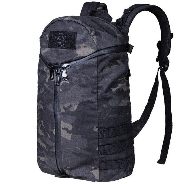 Tactical Combat Backpack Large Capacity Waterproof Army Multicam Black