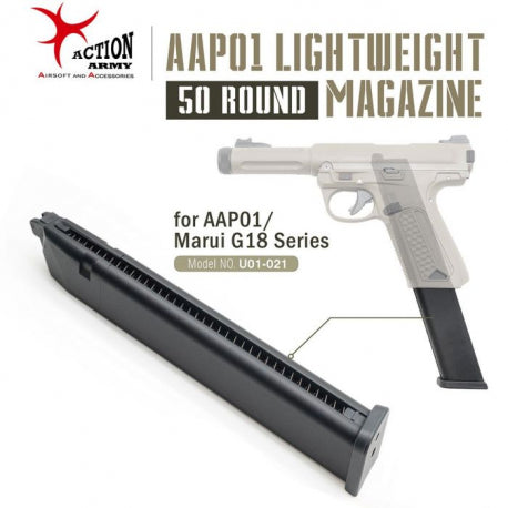 Action Army Lightweigt 50 Rds Gas magazine for AAP01 Assassin
