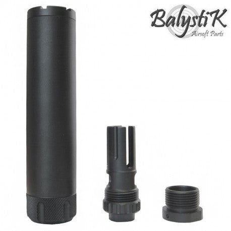 Balystik HP5 Airsoft silencer with flash hider