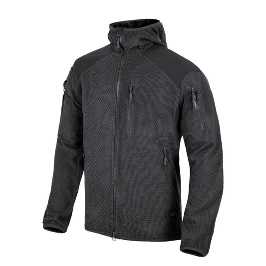 ALPHA TACTICAL Jacket - Grid Fleece - Black XS