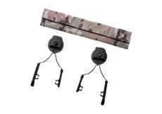 Tactical Helmet Rail Adapter Set for Comtac I&II Black