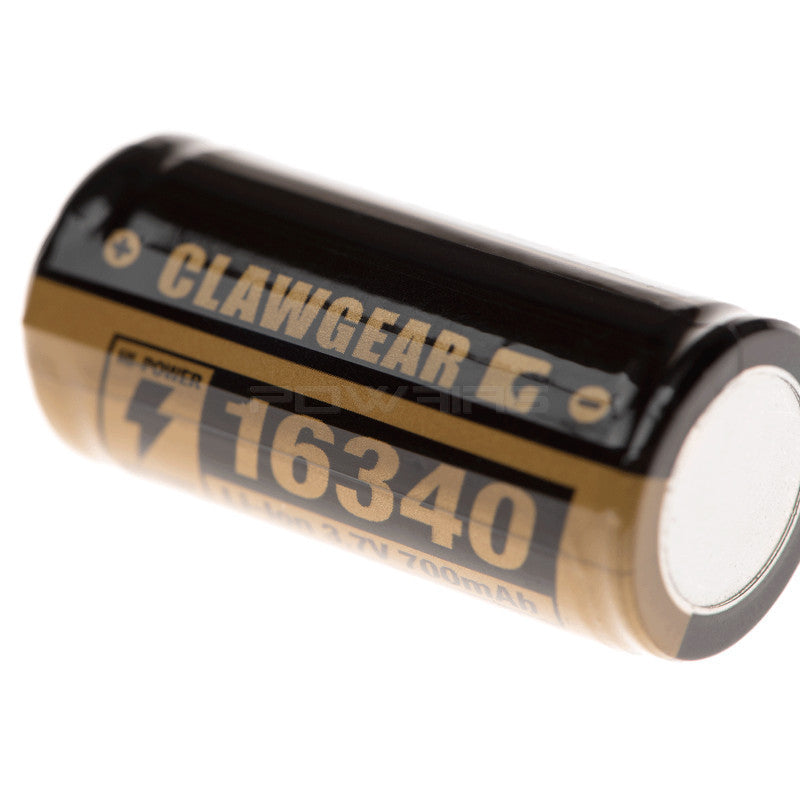 16340 Battery 3.7V 700mAh Clawgear