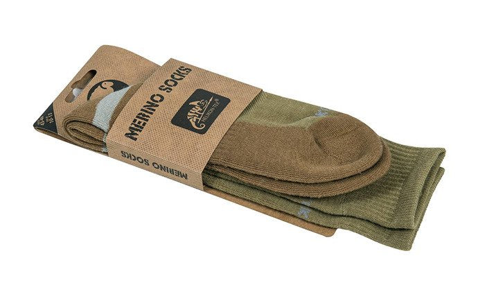 Merino Socks - Olive Green/Coyote