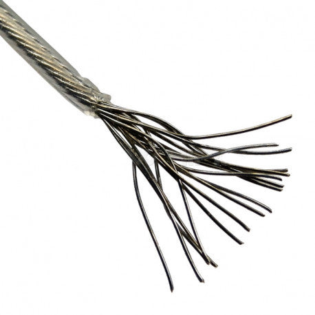 High conductivity signal cable covered in FEP with 19 pure copper capillaries coated in chrome