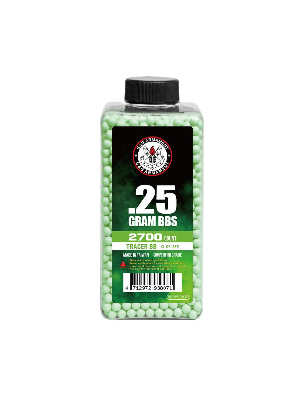 G&G BB 0.25 Green Tracer 2700